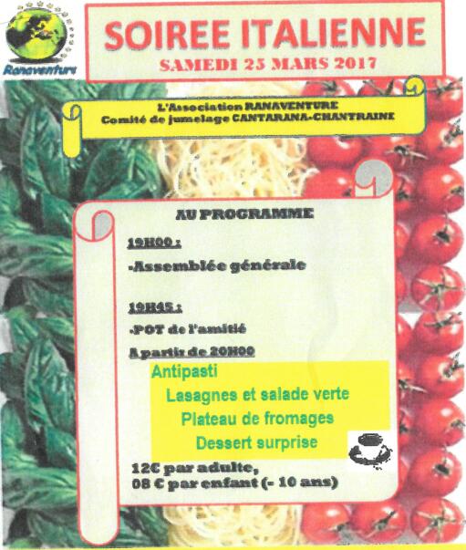Soirée Italienne à la Maison Grandemange