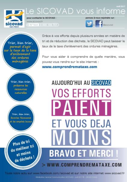 Le SICAV vous informe