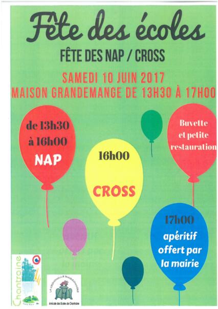 Fête des Ecoles, Fête des Nap, et Cross