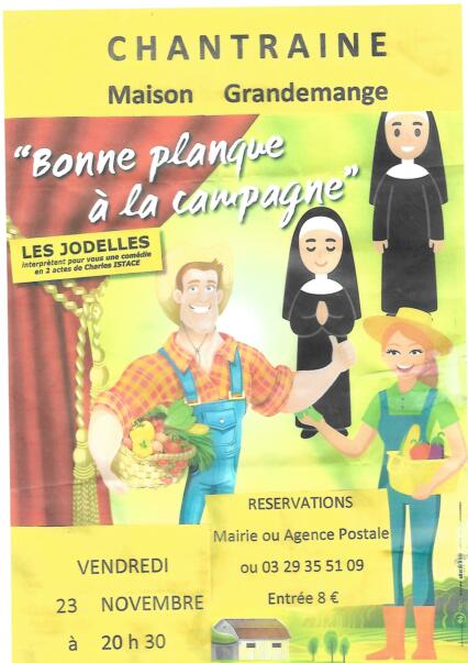 LES JODELLES interprètent une comédie en deux actes, organisée par l'ASM