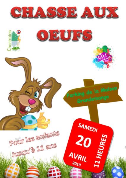 Chasse aux œufs de Pâques organisée par le Conseil desJeunes