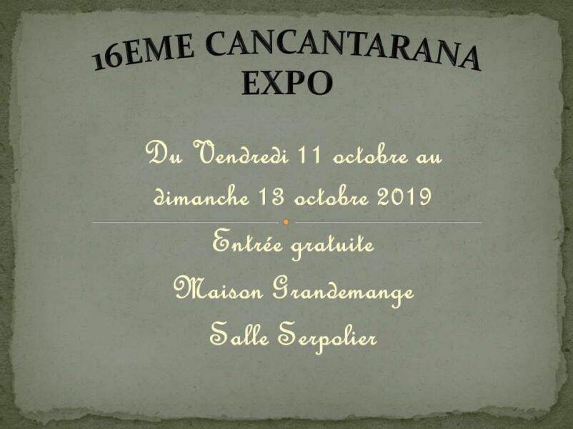 CANTA RANA EXPO … SEIZIÈME