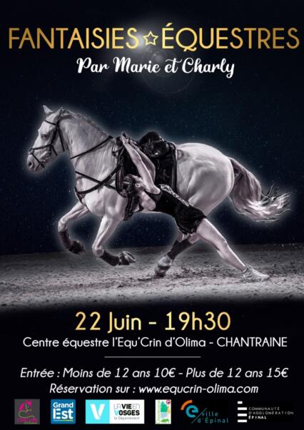 Spectacle au centre équestre L'Equ'Crin d'Olima Chantraine