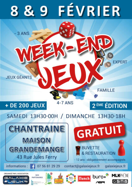 WEEK-END JEUX ORGANISE PAR GALAXIE JEUX