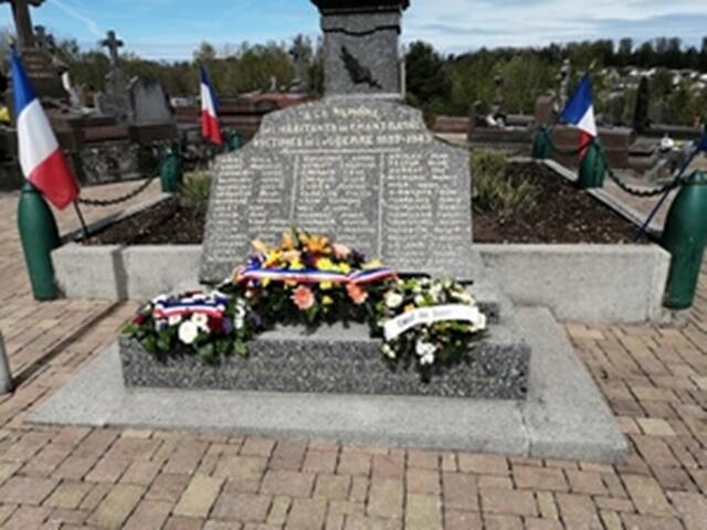 Cérémonie du 76 ème anniversaire de la fin de la deuxième guerre mondiale en Europe.
