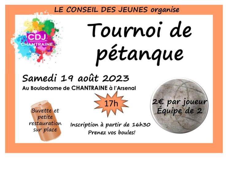 TOURNOI DE PÉTANQUE