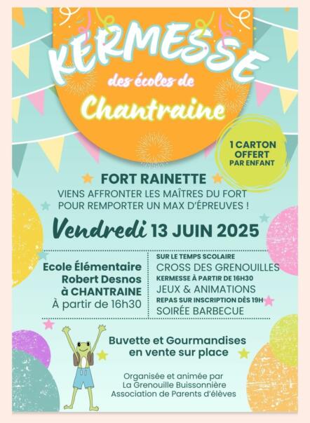 KERMESSE DES ÉCOLES DE CHANTRAINE