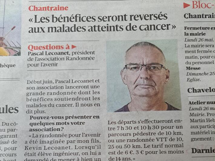 MARCHE CONTRE LE CANCER RDV ÉTANG DE CHANTRAINE