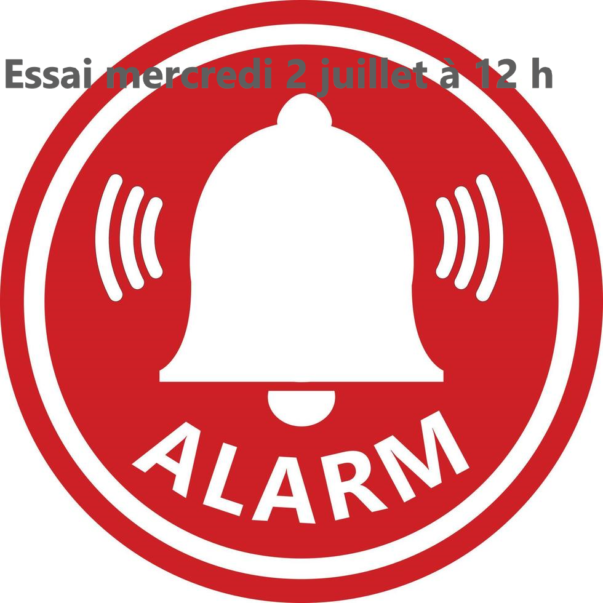 ESSAI ALARME ECOLE ROBERT DESNOS - 12 HEURES