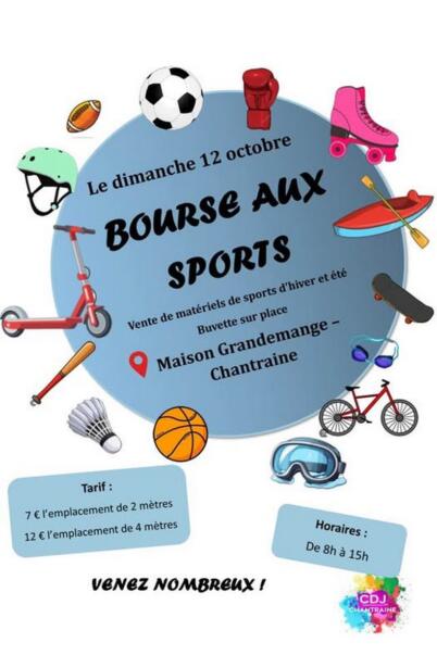 BOURSE AUX SPORTS PAR LE CONSEIL DES JEUNES