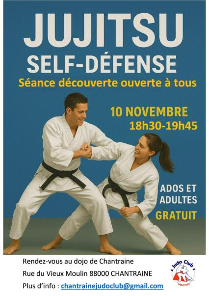 SÉANCE DE JU JITSU OUVERTE AUX NON LICENCIÉS