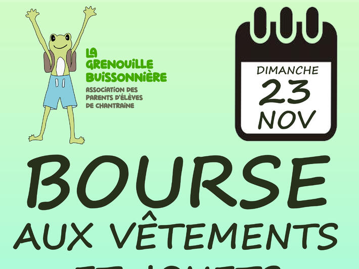 BOURSE AUX VÊTEMENTS DE 8H30 à 17H30