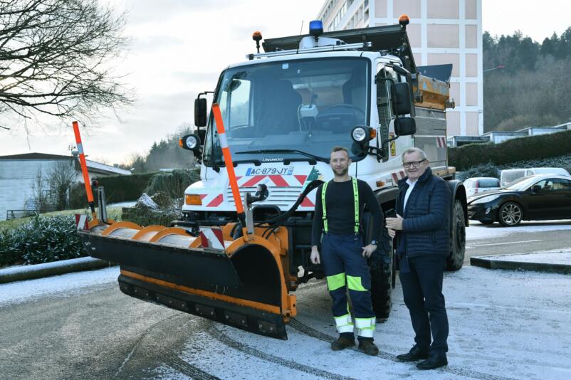 PREMIÈRE SORTIE DU CAMION DE DÈNEIGEMENT