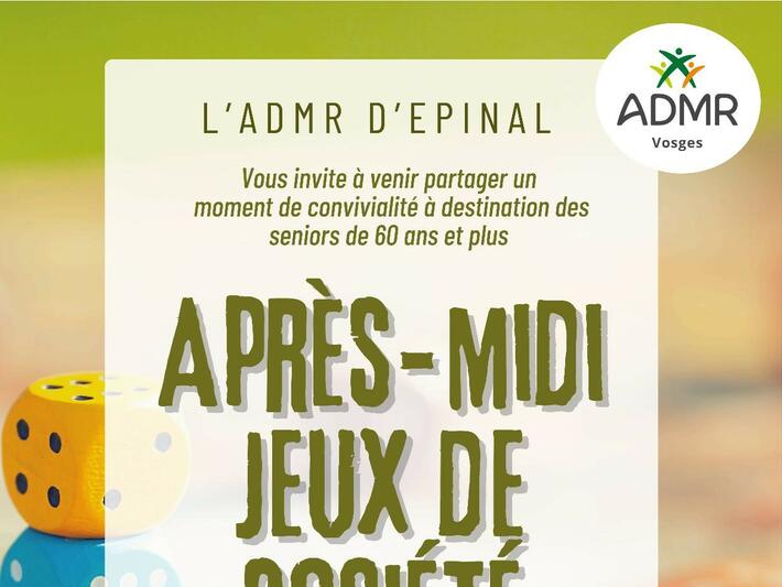 ACTIVITÉS ADMR 24 AVRIL ET 15 MAI