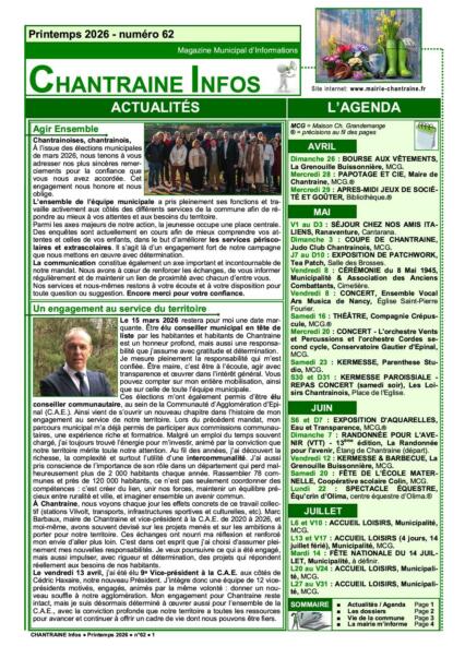 LECTURE CHANTRAINE INFOS MARS