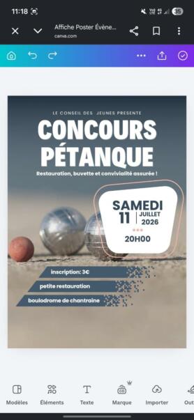 CONCOURS DE PETANQUE