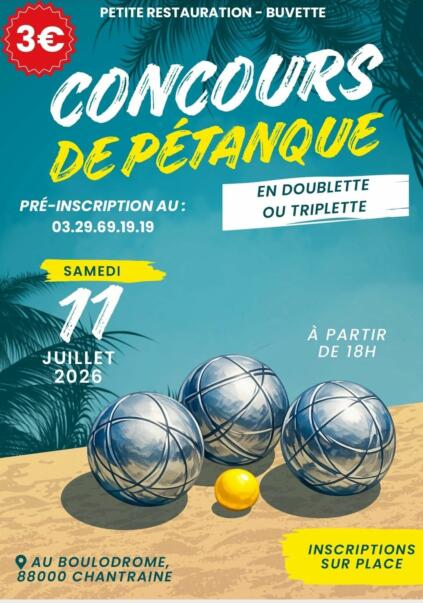 TOURNOI DE PÉTANQUE
