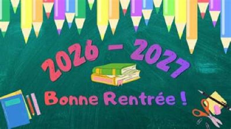 INFORMATION POUR LA RENTRÉE
